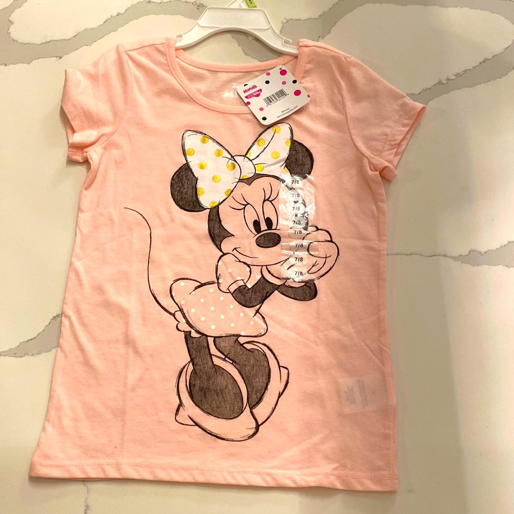 Girls Disney store Minnie Mouse T-shirt size 7/8. Brand new never worn